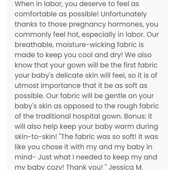 Nursed to Deliver Labor/Delivery Dress - Picture 4 of 4